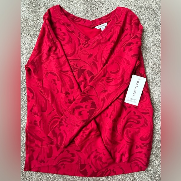 Athleta Luxe V-Neck Sweatshirt ❤️ - Picture 2 of 8